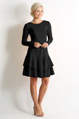 Load image into Gallery viewer, Classy Redefined Ruffle Dress