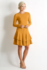 Load image into Gallery viewer, Classy Redefined Ruffle Dress