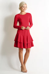 Load image into Gallery viewer, Classy Redefined Ruffle Dress